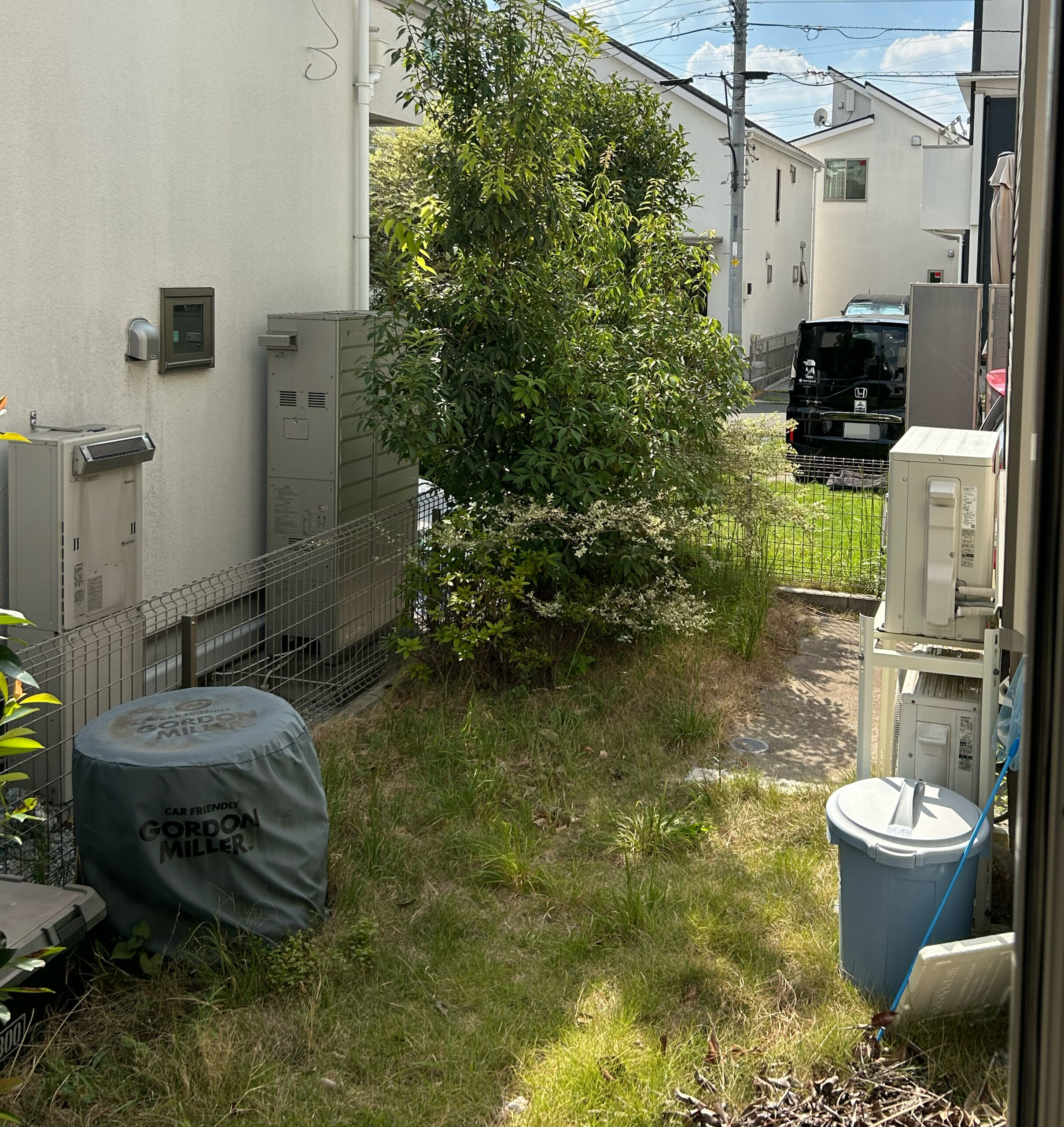 作業前の様子_人工芝施工_立川市02