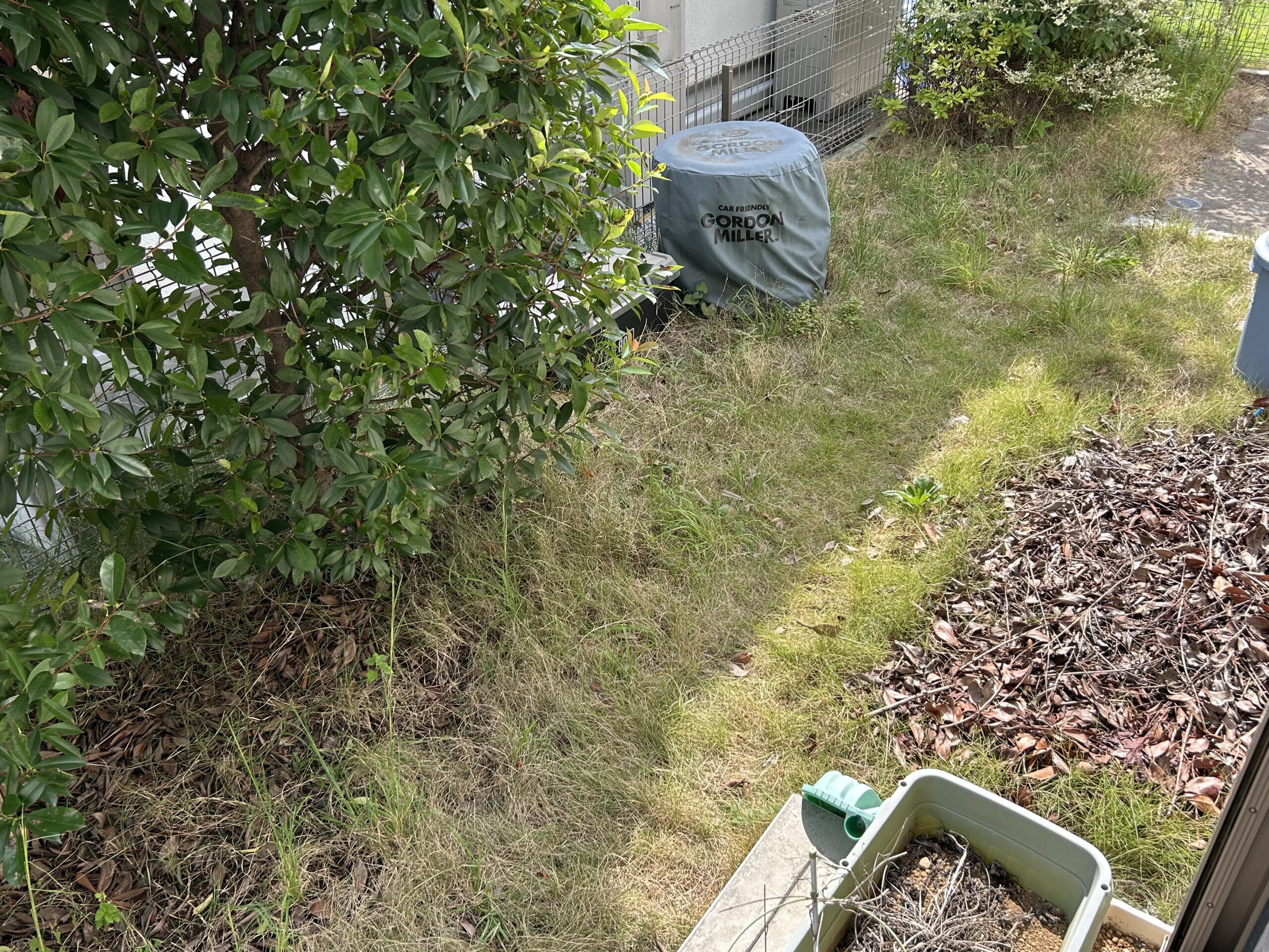 作業前の様子_人工芝施工_立川市01